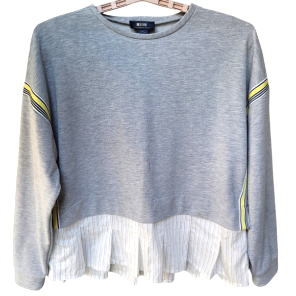 Maeve Stripe Tape Twofer Blouse Size XS - Picture 2 of 14